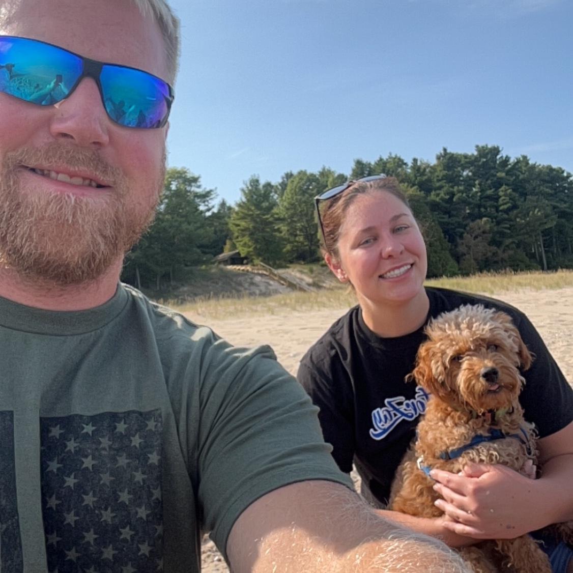 Courtney took Josh on one of her favorite pastimes, searching for beach glass