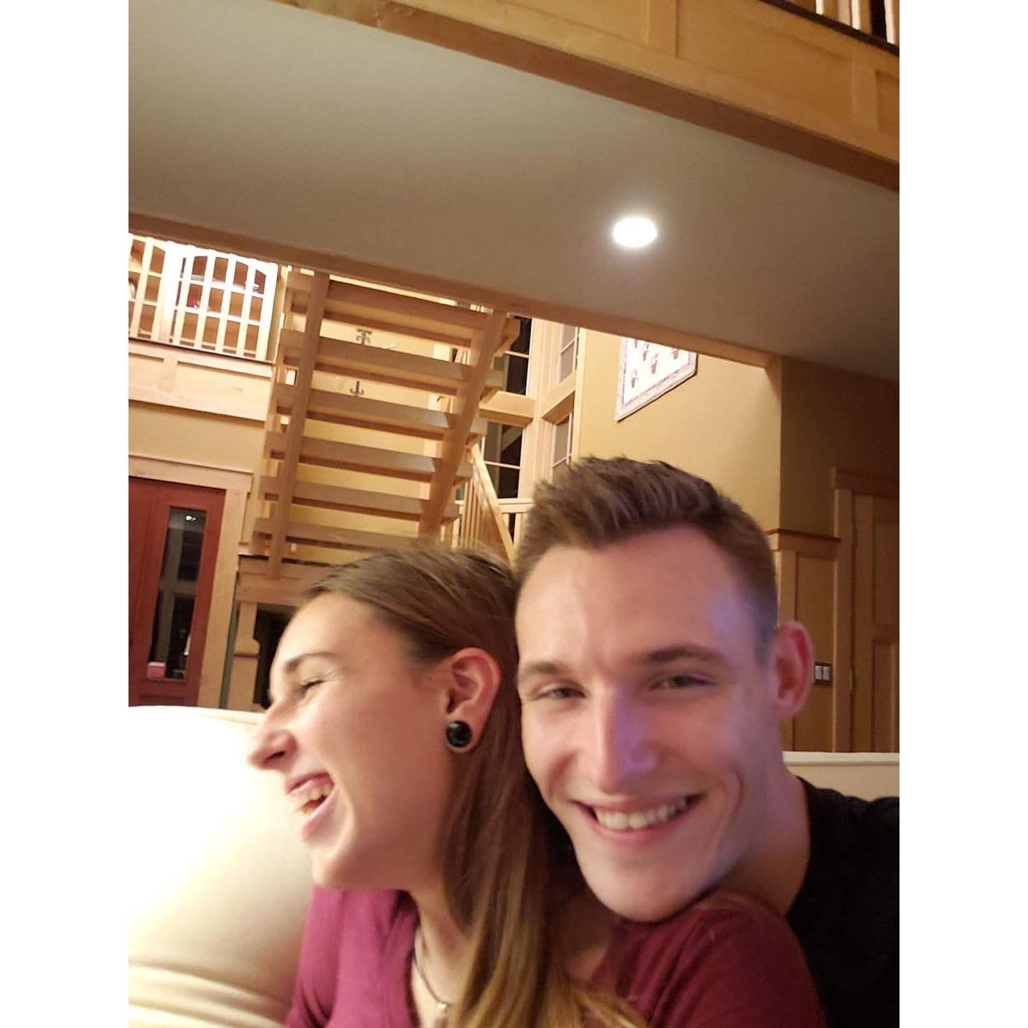 The first picture Colin posted on his Facebook of us, October 2018
