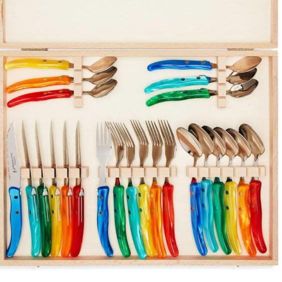 Multicolor Flatware Set
