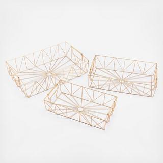 Rectangular Tray, Set of 3