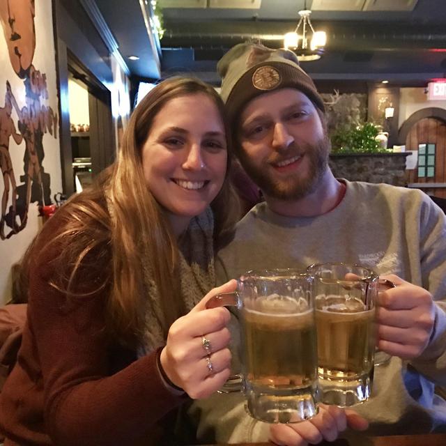 Cheers! Buy us a round on our honeymoon