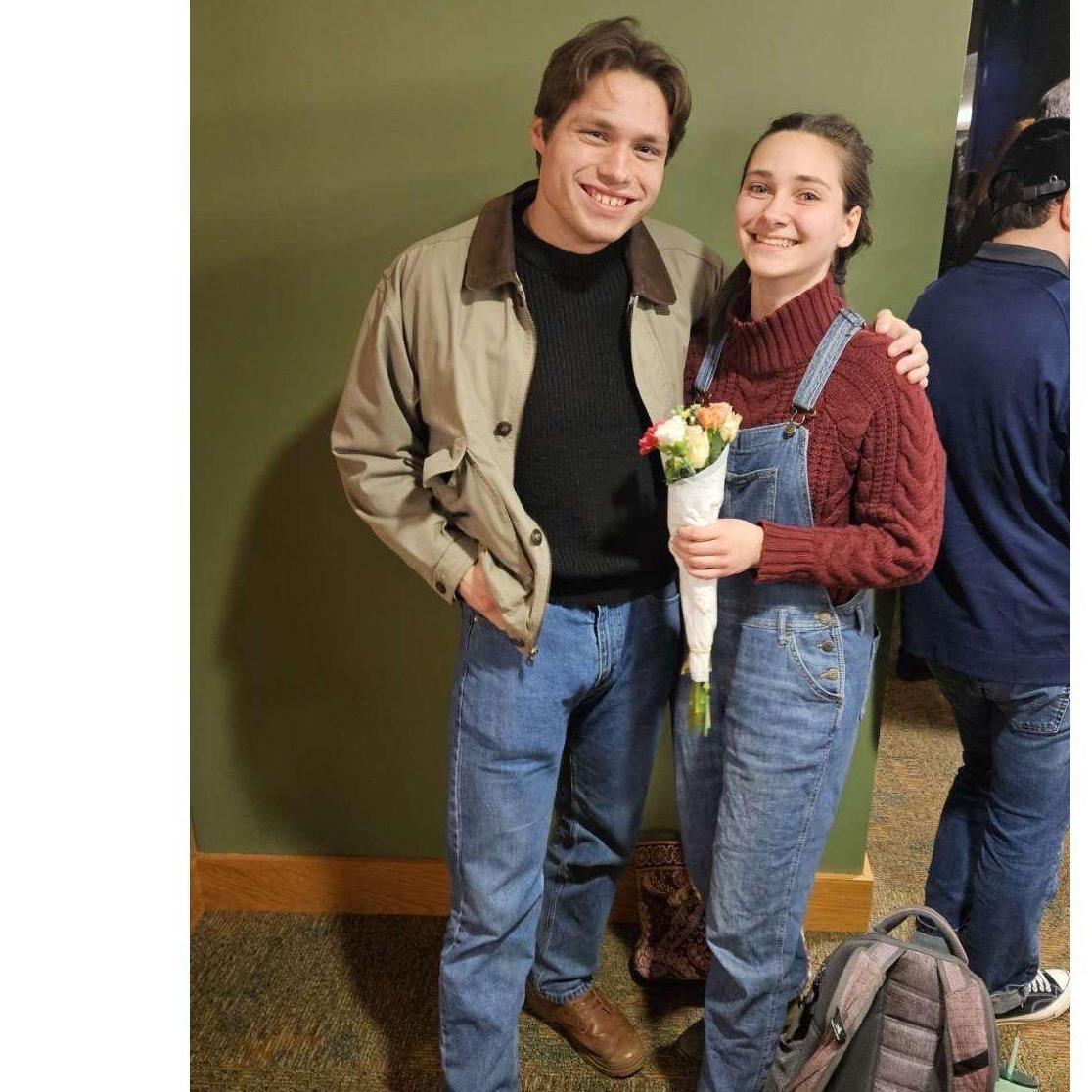 Owen and Helen after Helen played a nun in the Sound of Music