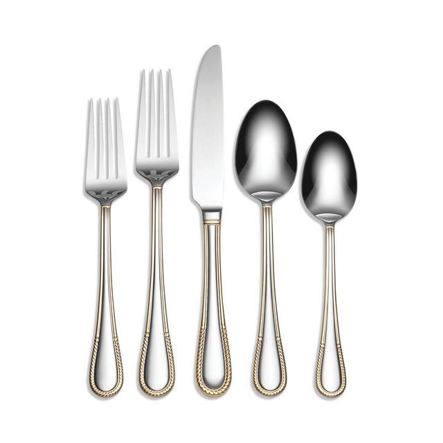 Bloomingdale's Calista Partial Gold 42-Piece Everyday Flatware Set - 100% Exclusive