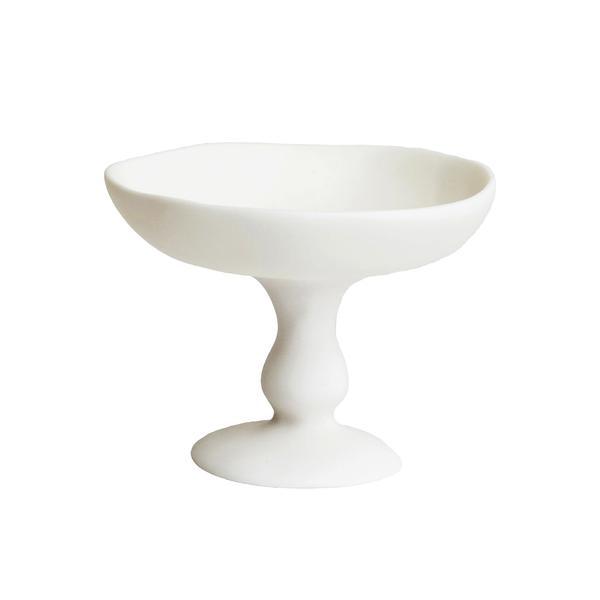 Small Pedestal Bowl in White