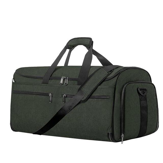 Bukere Garment Bags for Travel, Convertible Carry on Garment Duffel Bag for Men Women, Shoe Compartment, 2 in 1 Hanging Dress Suitcase Suit Travel Bags