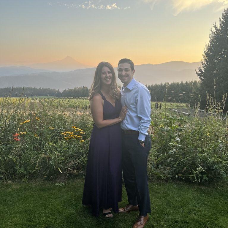 First wedding we attended together & first time flying together!