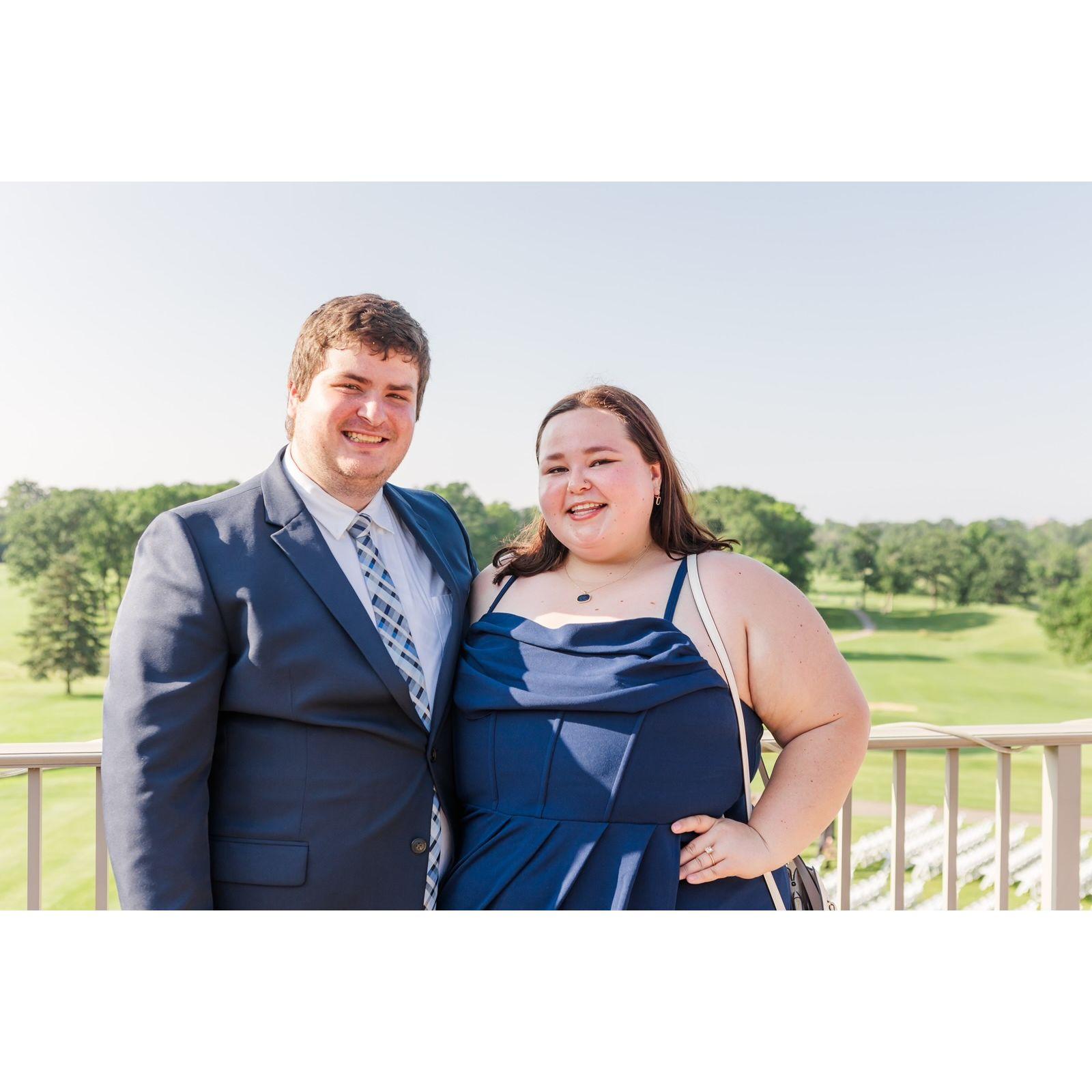 Maddy and Cole celebrating the love and marriage of dear friends Maddie Diluia and Jason Caswell