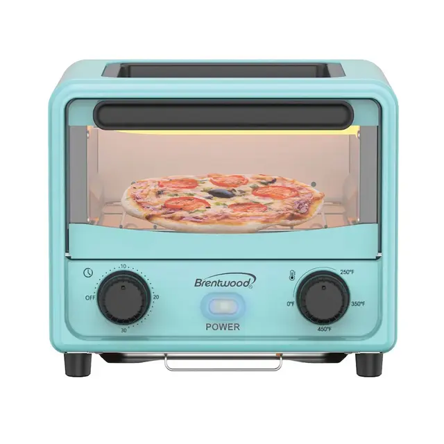 Brentwood 183-Cu. In. 500-Watt Stainless Steel Mini Toaster Oven