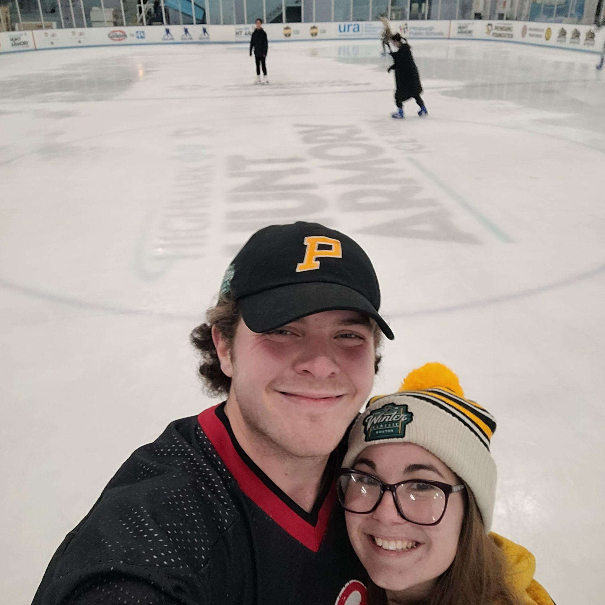 Dylan and Hannah`s First Time Ice Skating Together At The Hunt Armory On December 31st 2022!