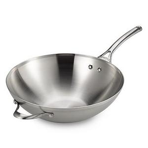 Calphalon® Contemporary Stainless Steel 13-Inch Flat-Bottom Wok