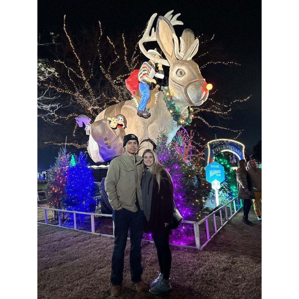 Our First "real" date - Boulevard Restaurant and the Trail of Lights
