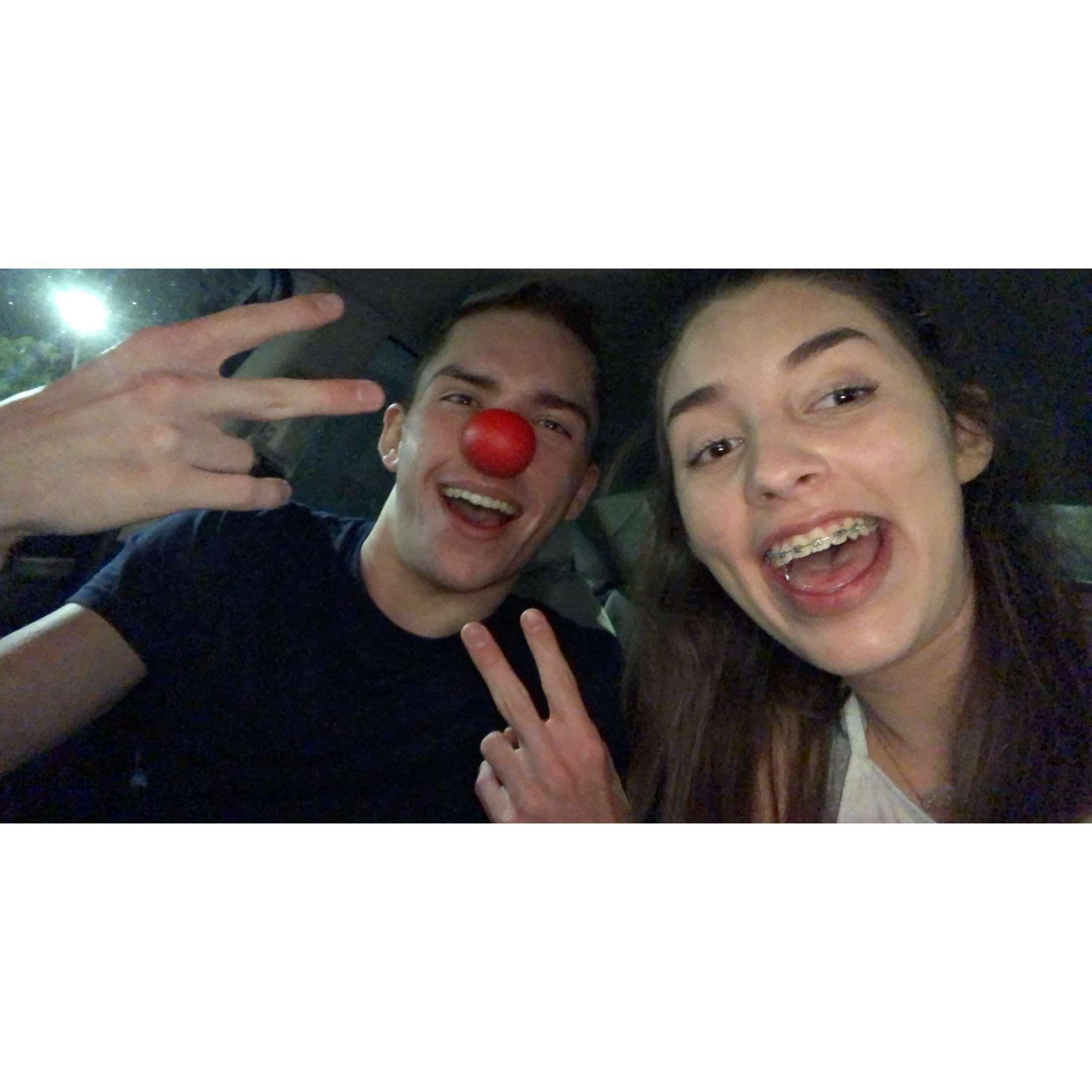 Our first picture as a couple