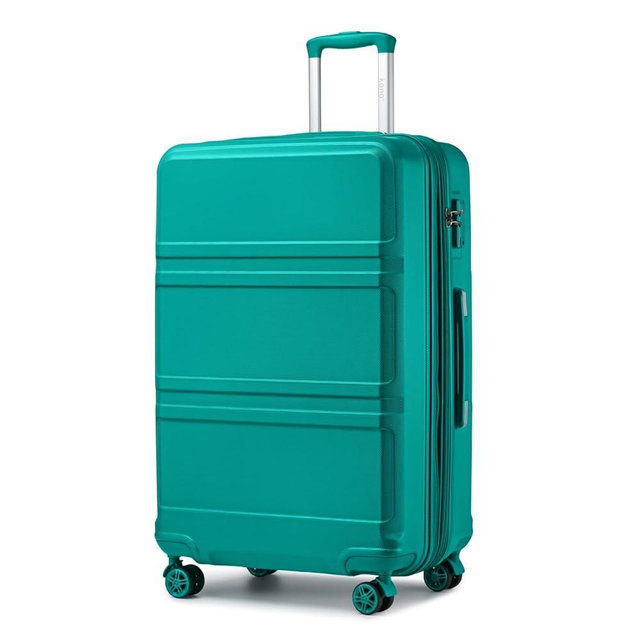Kono 28 Inch Luggage Expandable Suitcase Lightweight with Spinner Wheels TSA Lock Hardside Large Checked Luggage Durable Rolling Suitcase Turquoise
