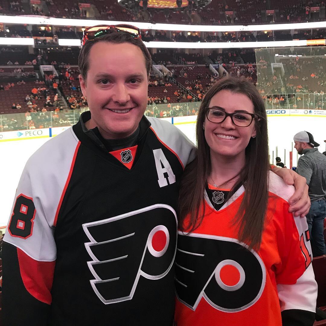 Kevin says he's a Rangers fan...but look how good he looks in orange and black!