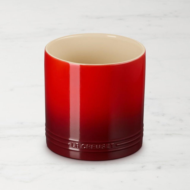 Le Creuset Stoneware Signature Utensil Crock 2.7 qt Cerise