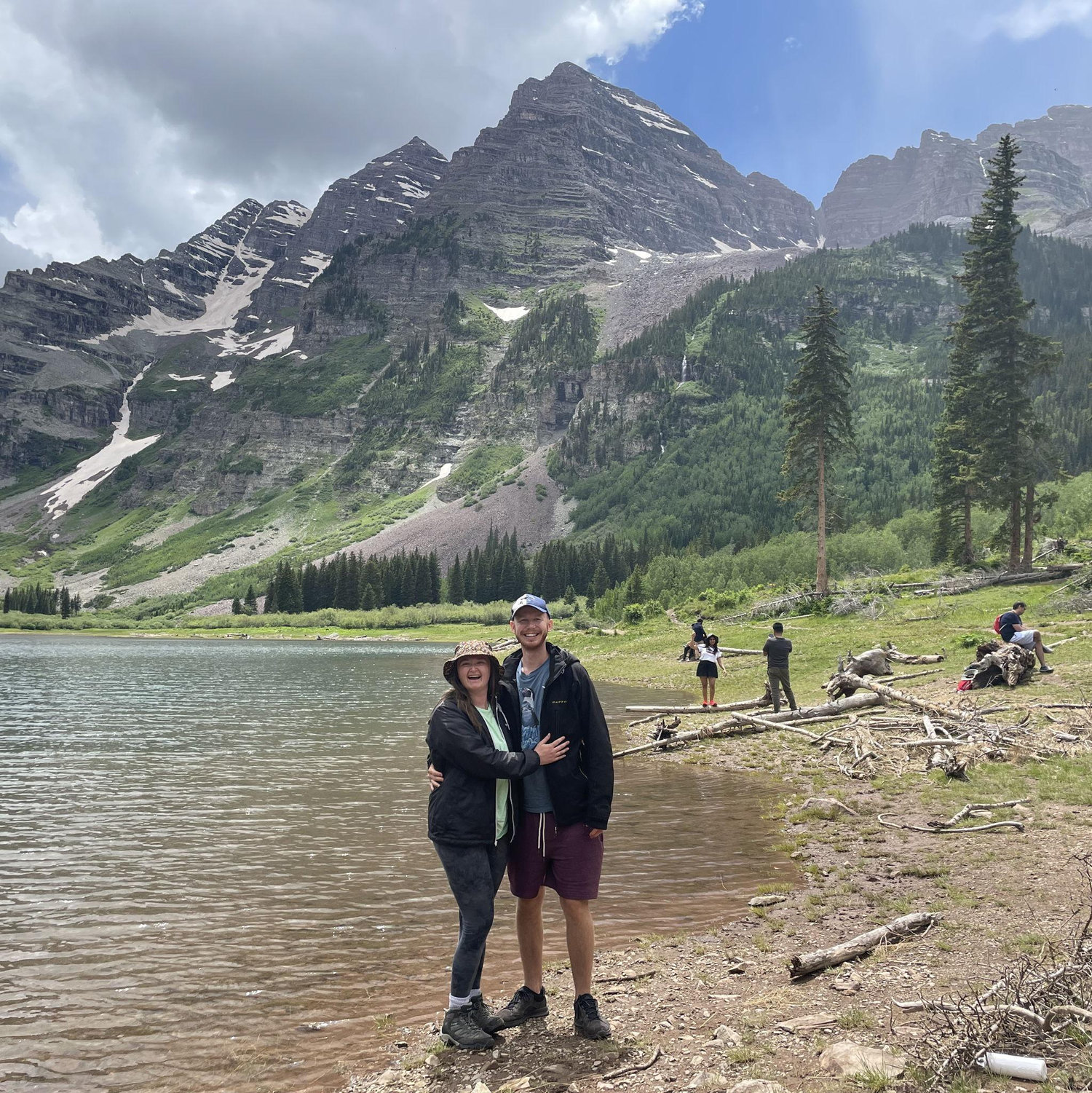 Showing Thomas some of the very best of Colorado; Maroon Bells, CO