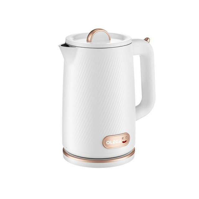 OLEGA Electric Kettle - 1500W Electric Tea Kettle 1.8L Stainless Steel Inner Electric Kettles for Boiling Water Auto Shut Off Boil-Dry Protection Electric Water Kettle for Coffee Tea