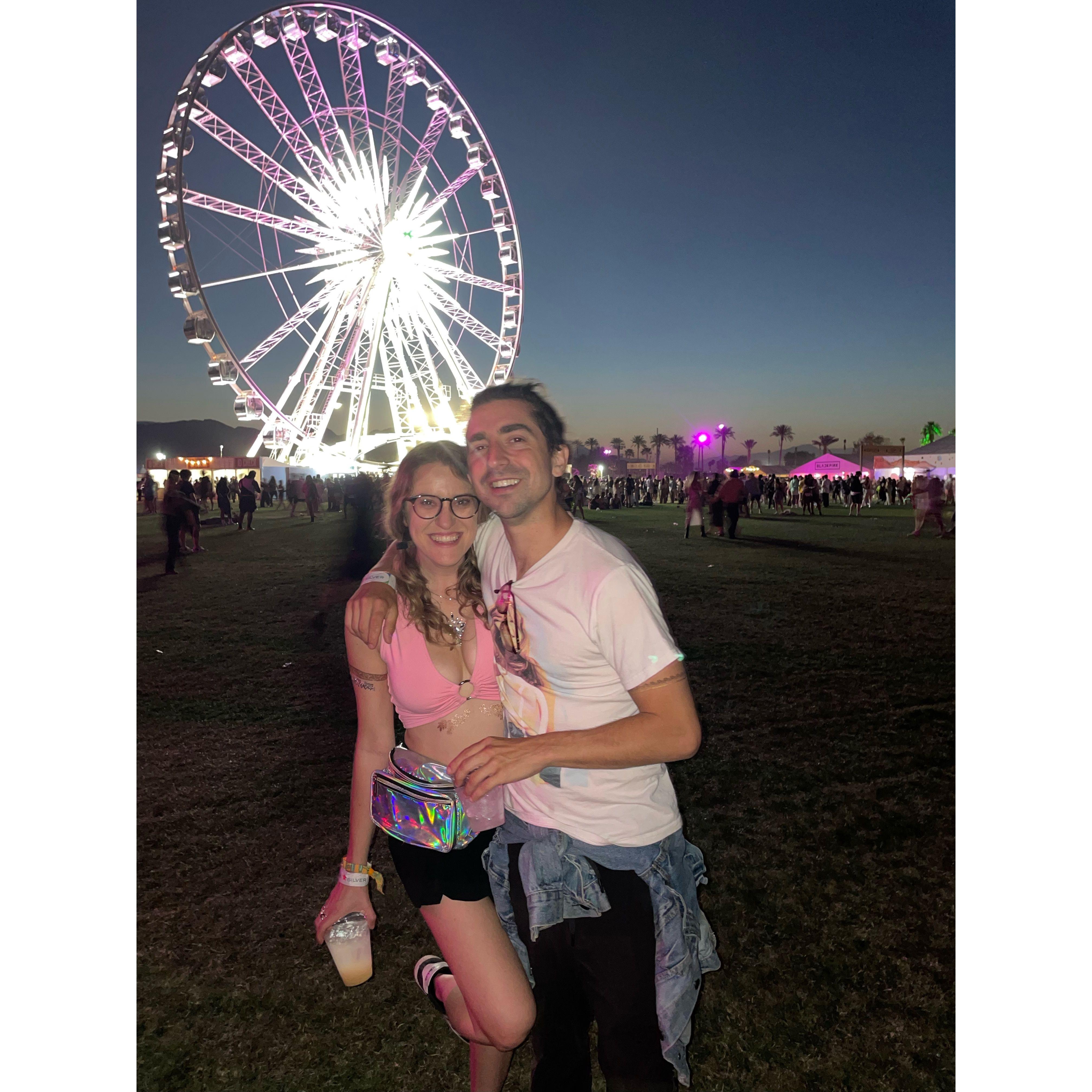 Night time at Coachella
