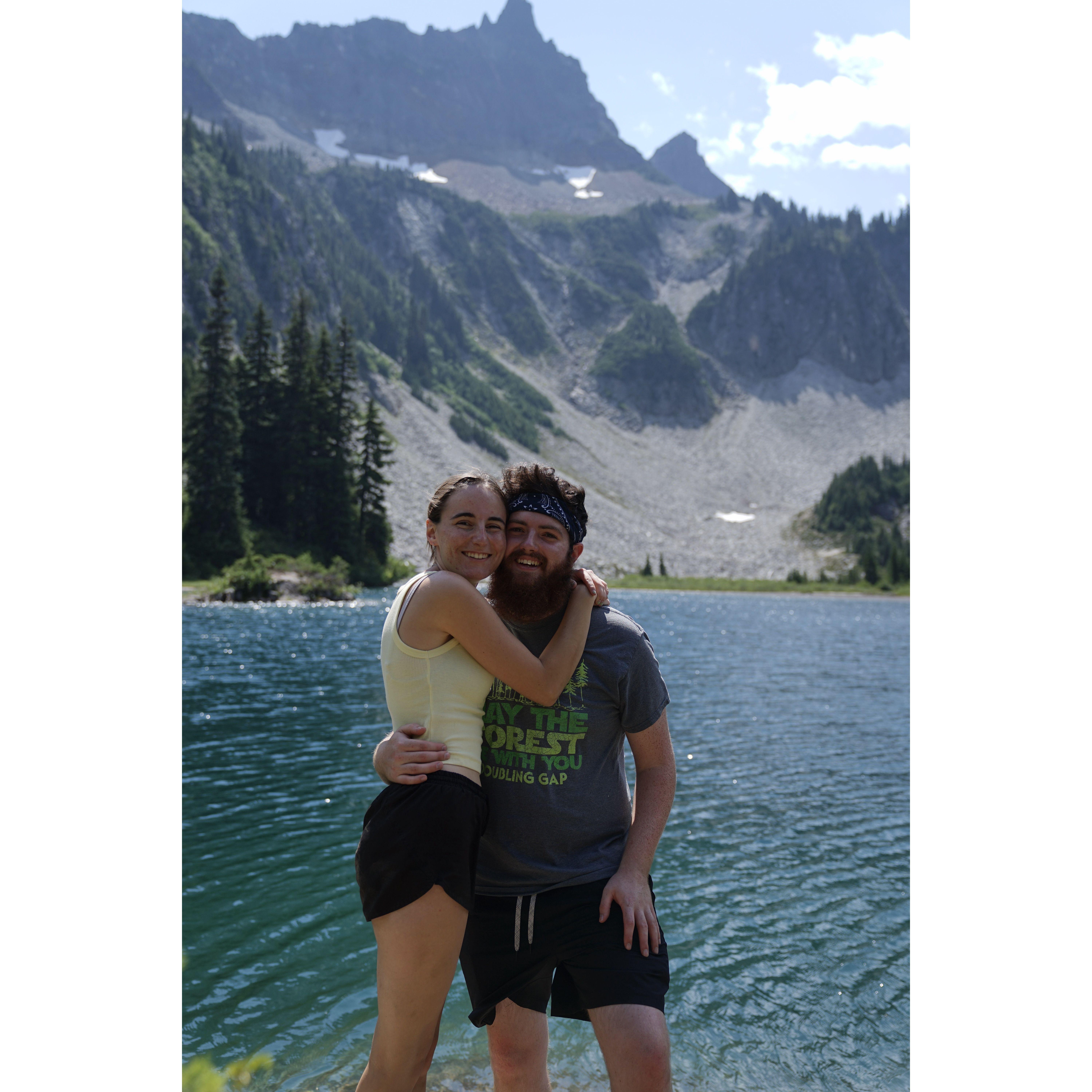 8/17/24. Mt. Rainier National Park. One of our favorite photos together.