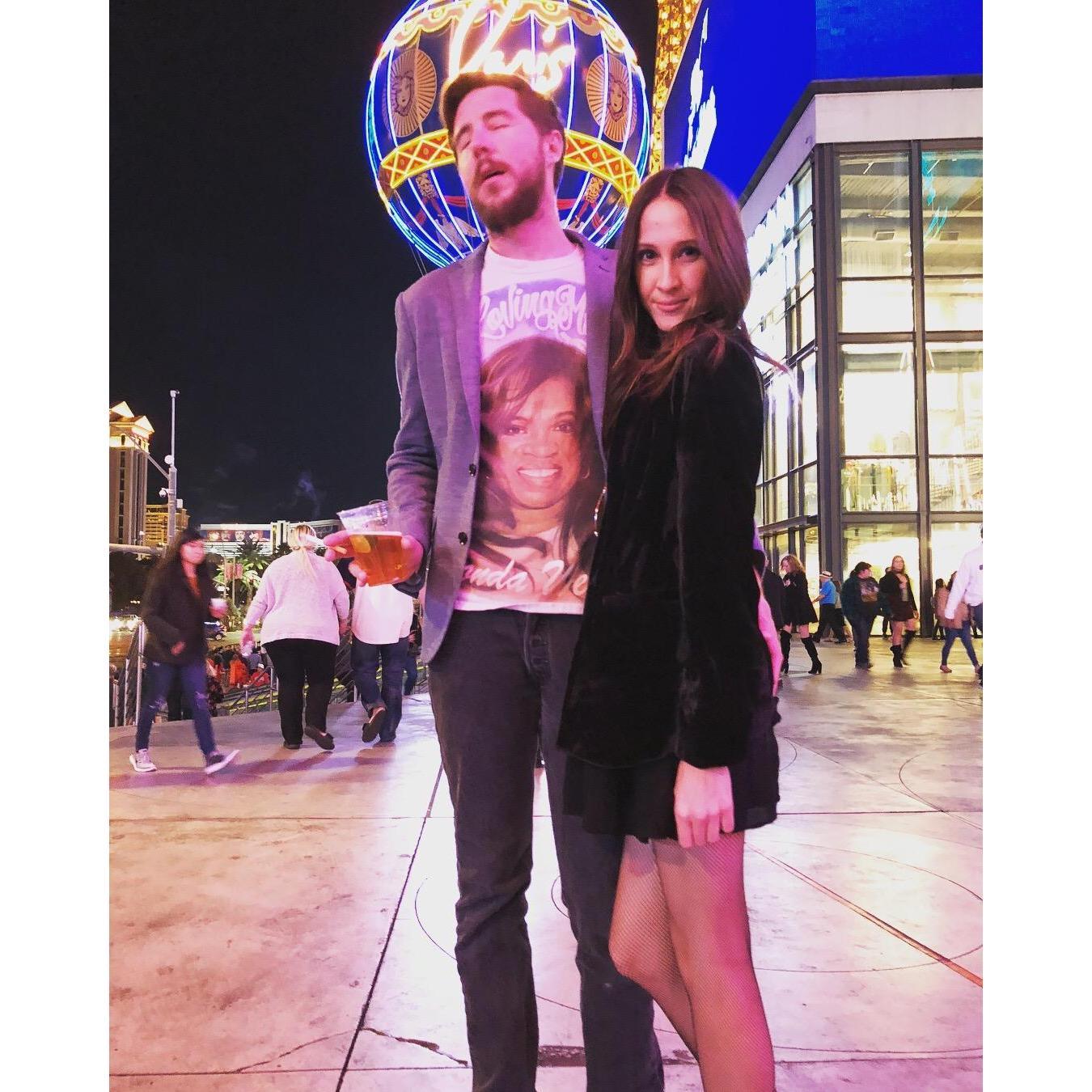 Devin and I photoshooting on the Las Vegas Strip. Per usual.