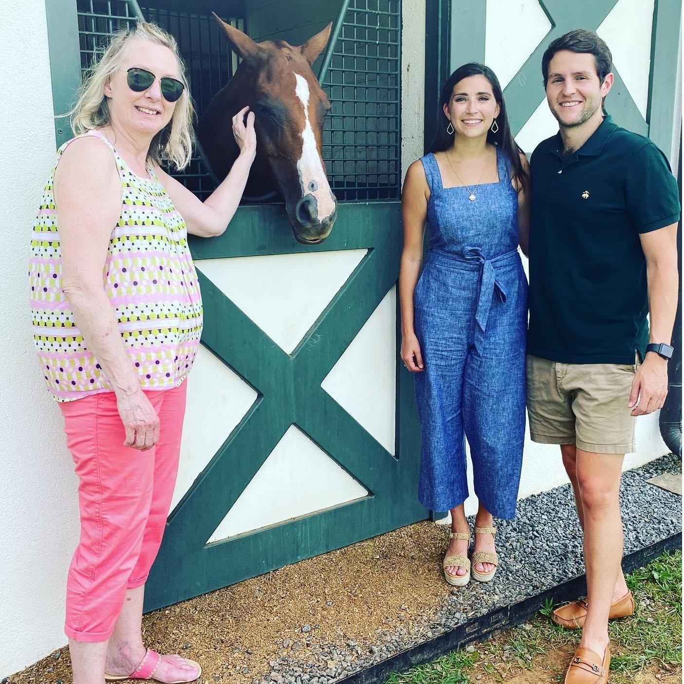 King Family Vineyards stables during our wine tasting for the wedding! (2020)