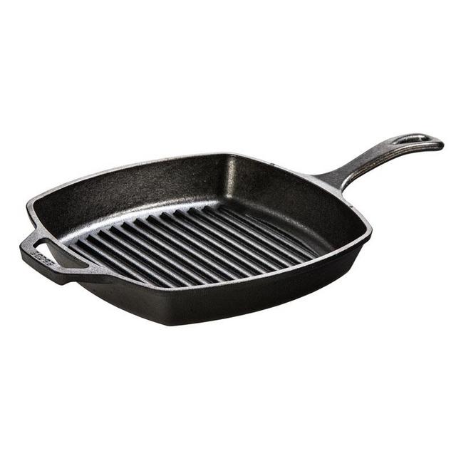 10.5 Inch Square Cast Iron Grill Pan
