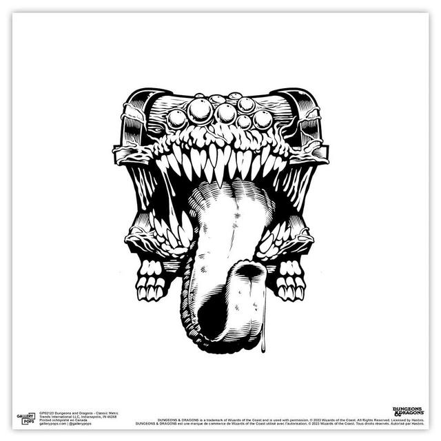 Trends International Gallery Pops Dungeons & Dragons - Classic Mimic Wall Art, Unframed Version, 12" x 12"