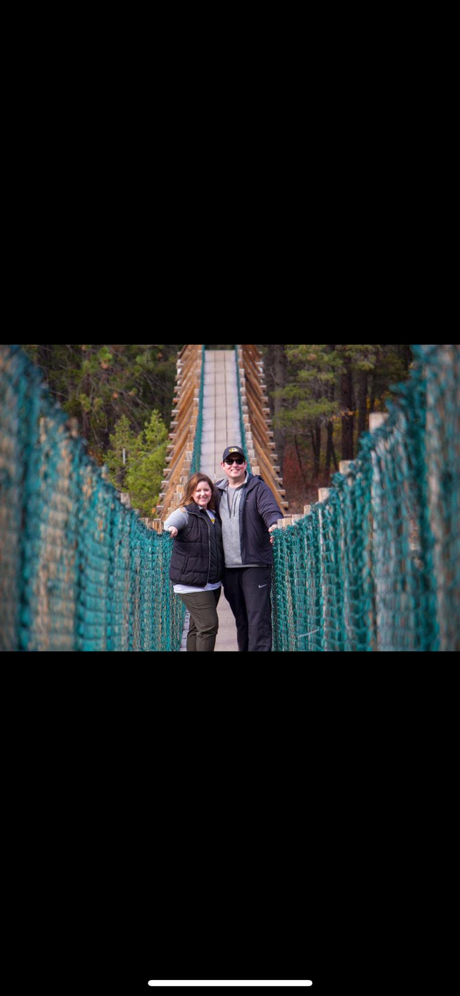 Kootenai Falls suspension bridge