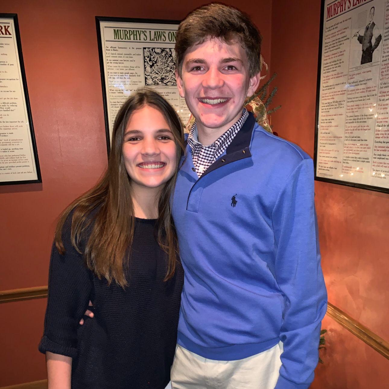 This is Charles's 16th birthday dinner. He asked Ella out, but she said no because she didn't want their anniversary to be on his birthday. Two days later, he asked again, and they made it official.