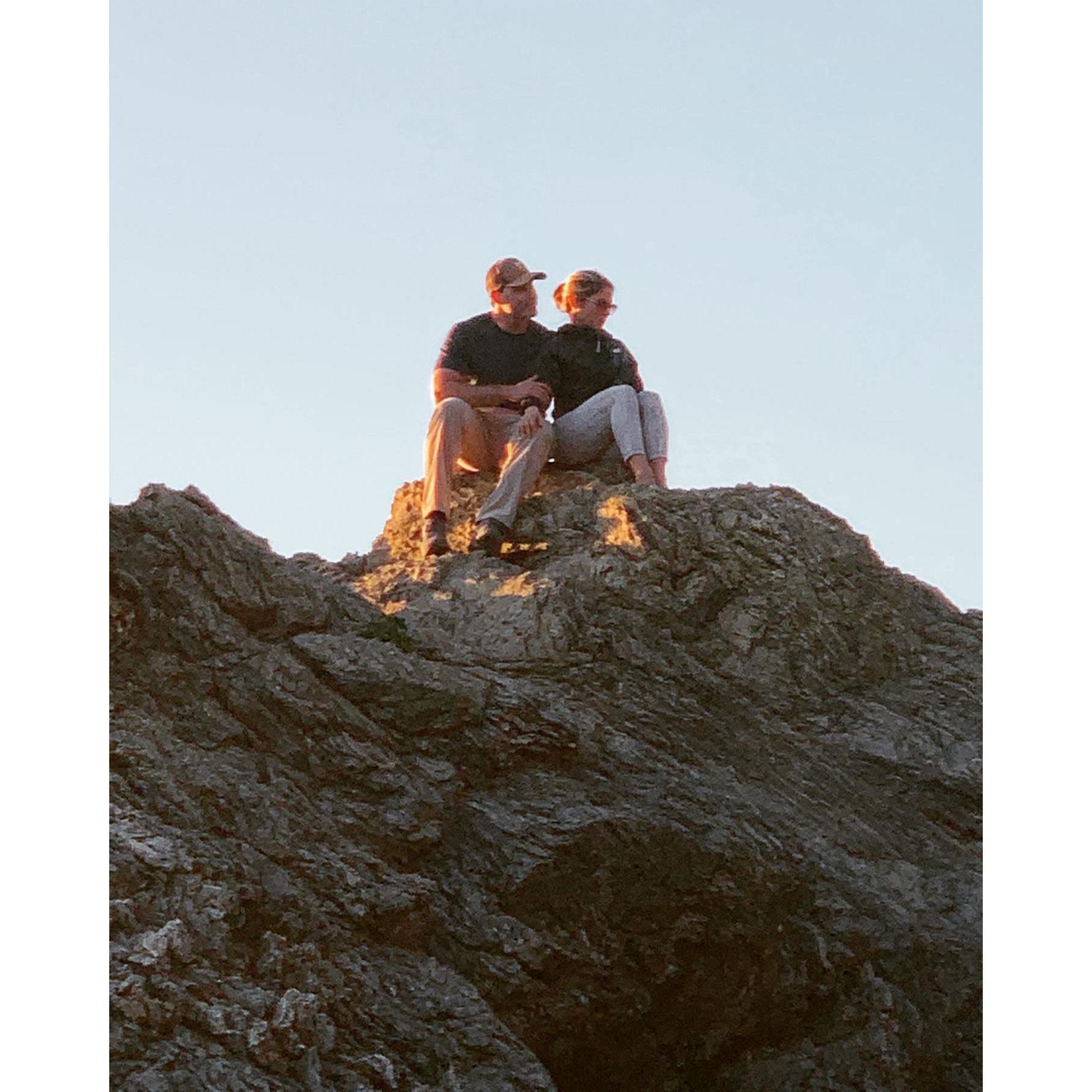 The proposal camping trip. Big Sur, CA 2020