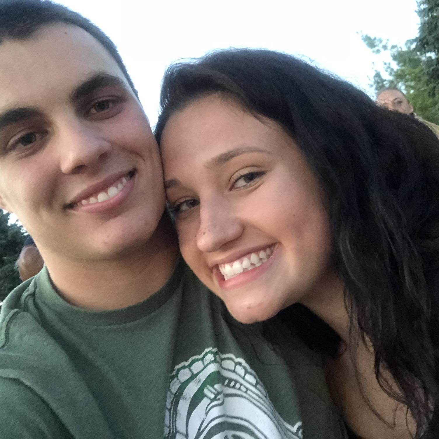 Our first photo together