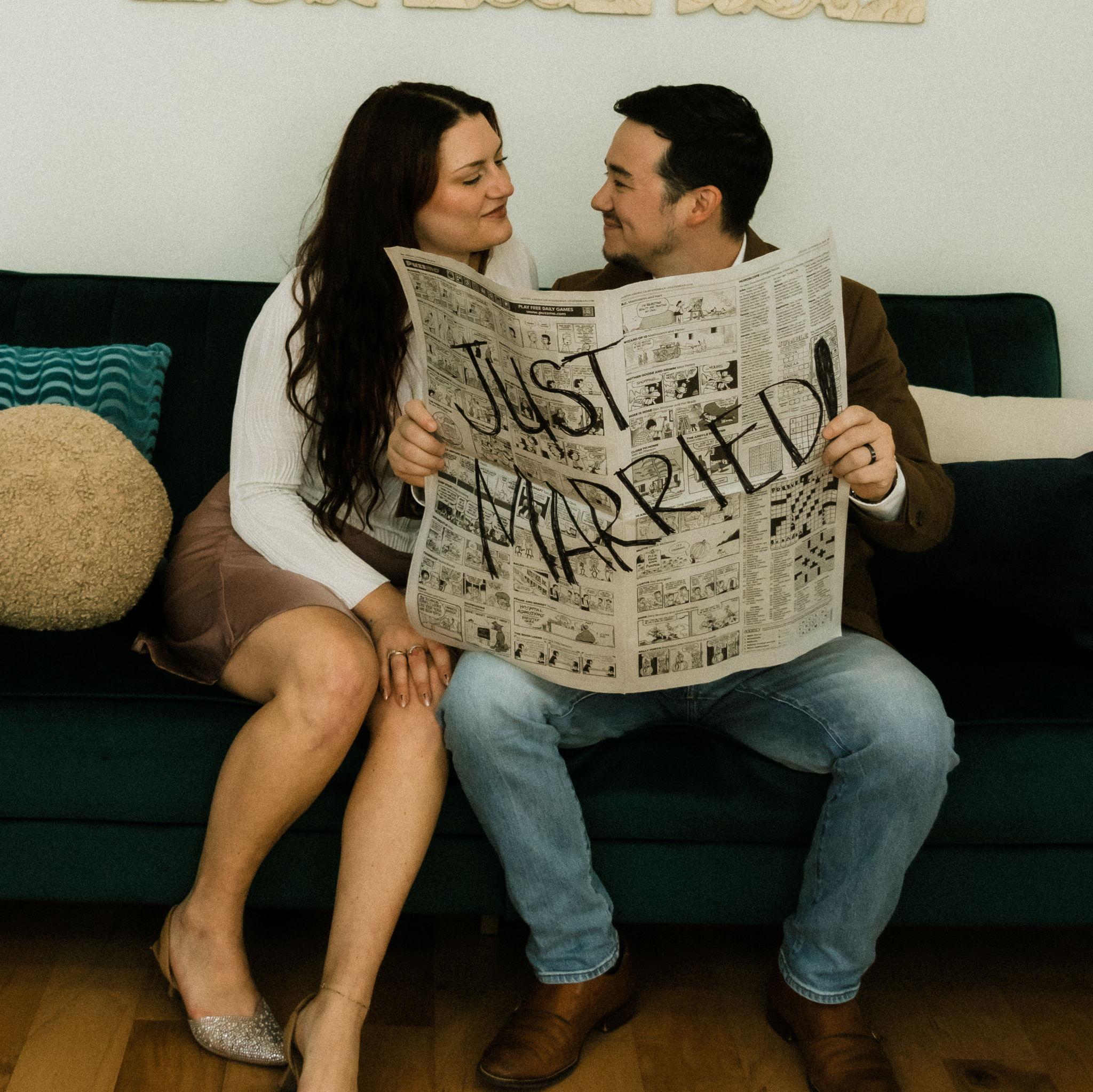 THIS JUST IN: We got married!