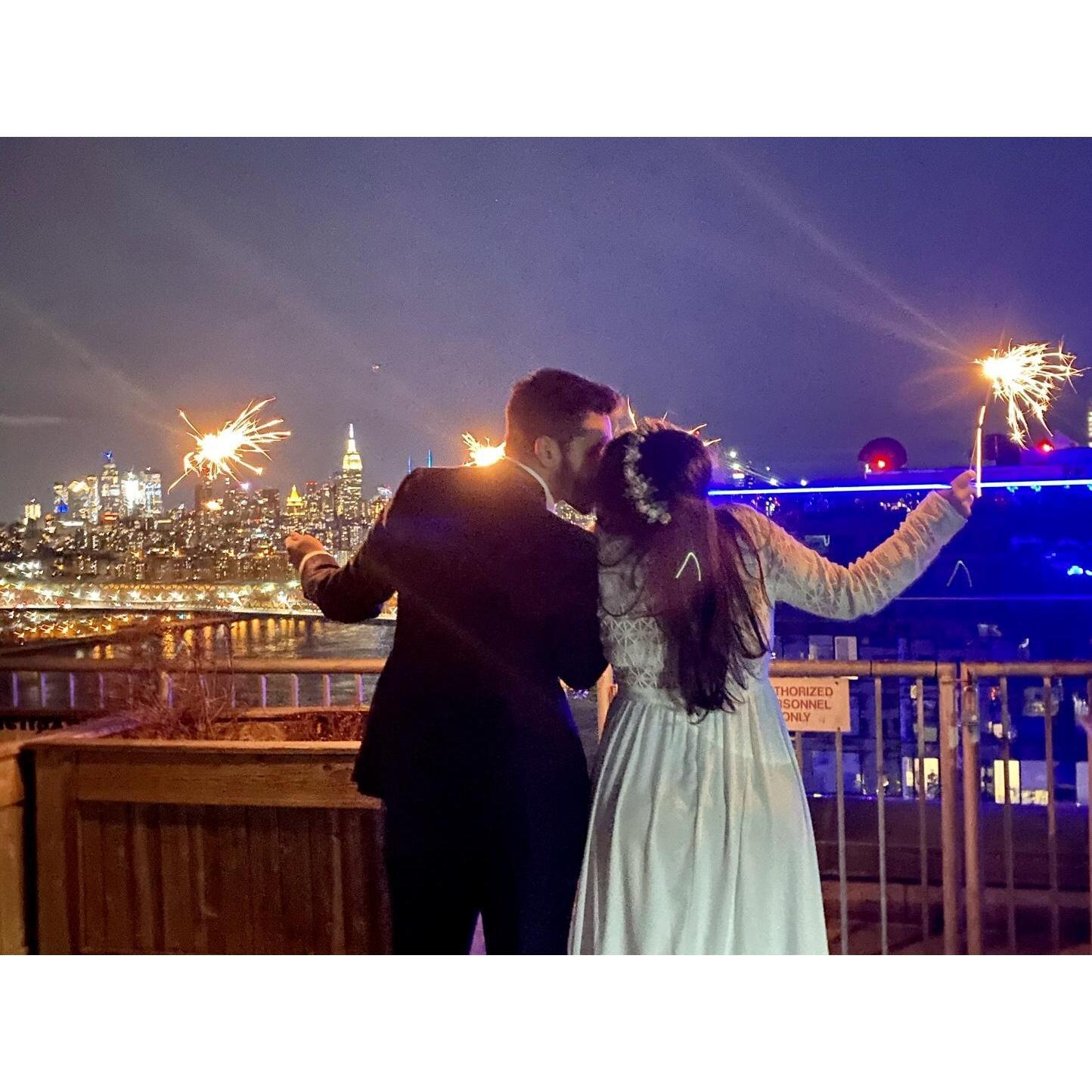 Our beautiful rooftop view - this is where Greg proposed to Rachel on 6/14/2019!