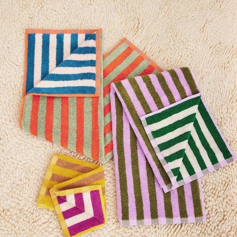 Earth Stripe Bath and Hand Towels