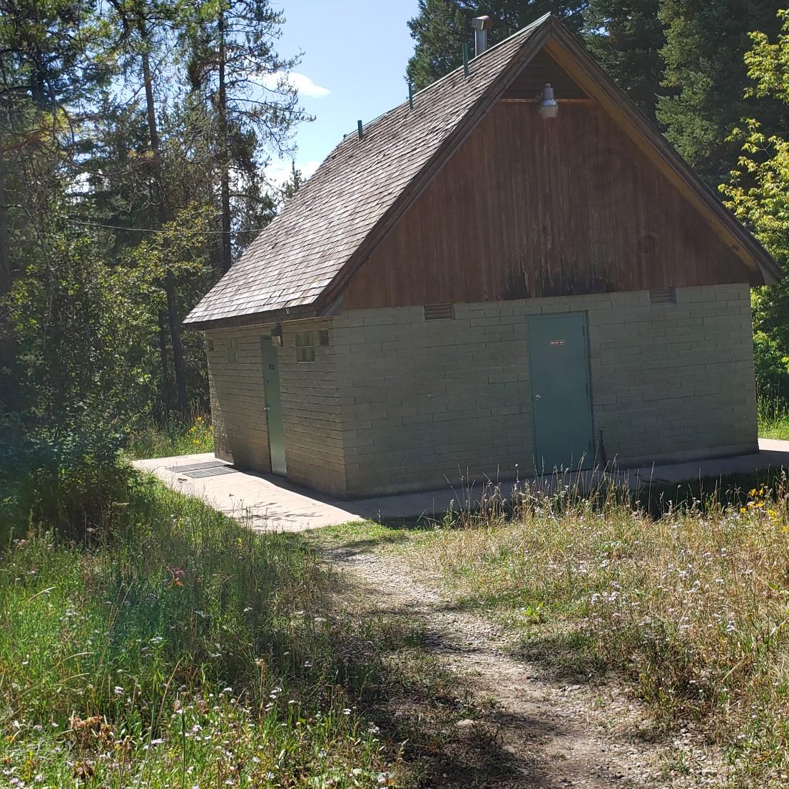 Bathroom/Shower building. There is one in each camp area