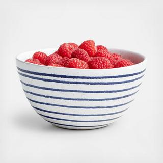 Lina Stripe Cereal Bowl, Set of 4