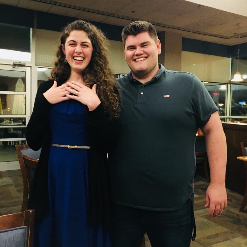 She said "REALLY!?" ...and then, "YES!"