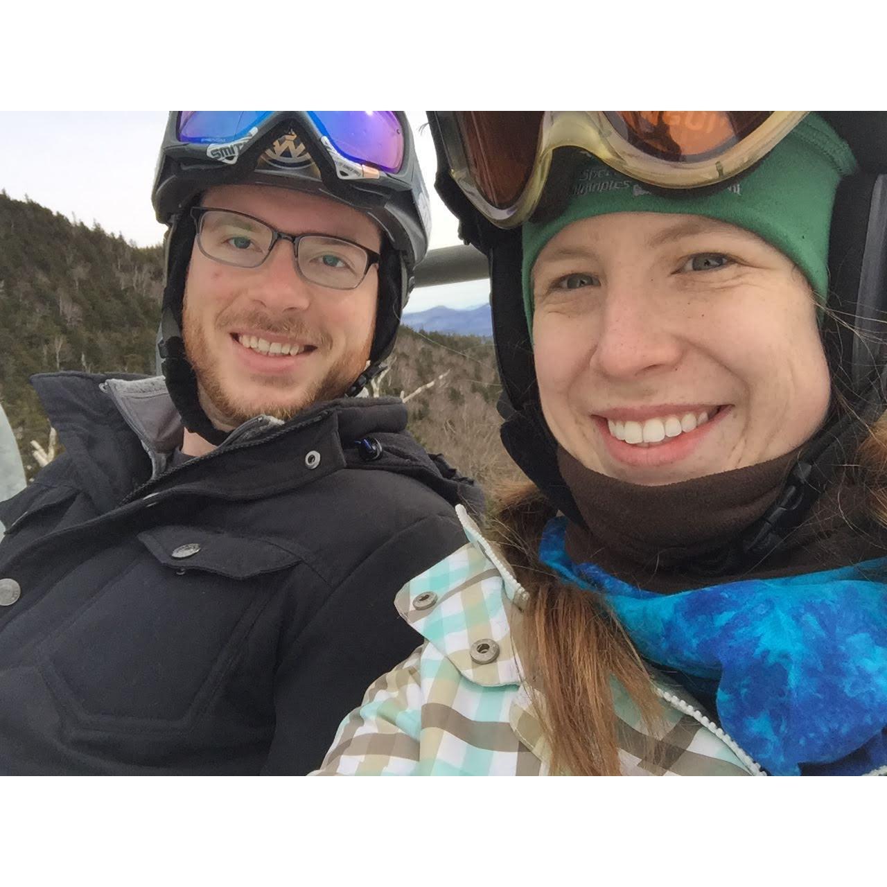 Skiing near Lake Placid in 2017