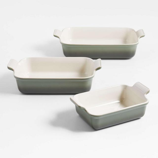 Le Creuset ® Heritage Thyme Rectangular Dishes, Set of 3
