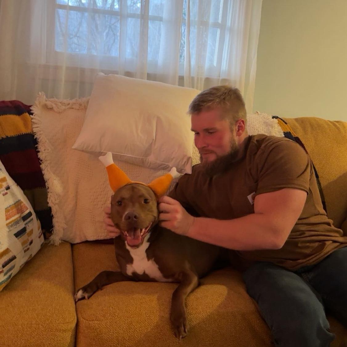 Ares and Dillon at Thanksgiving!