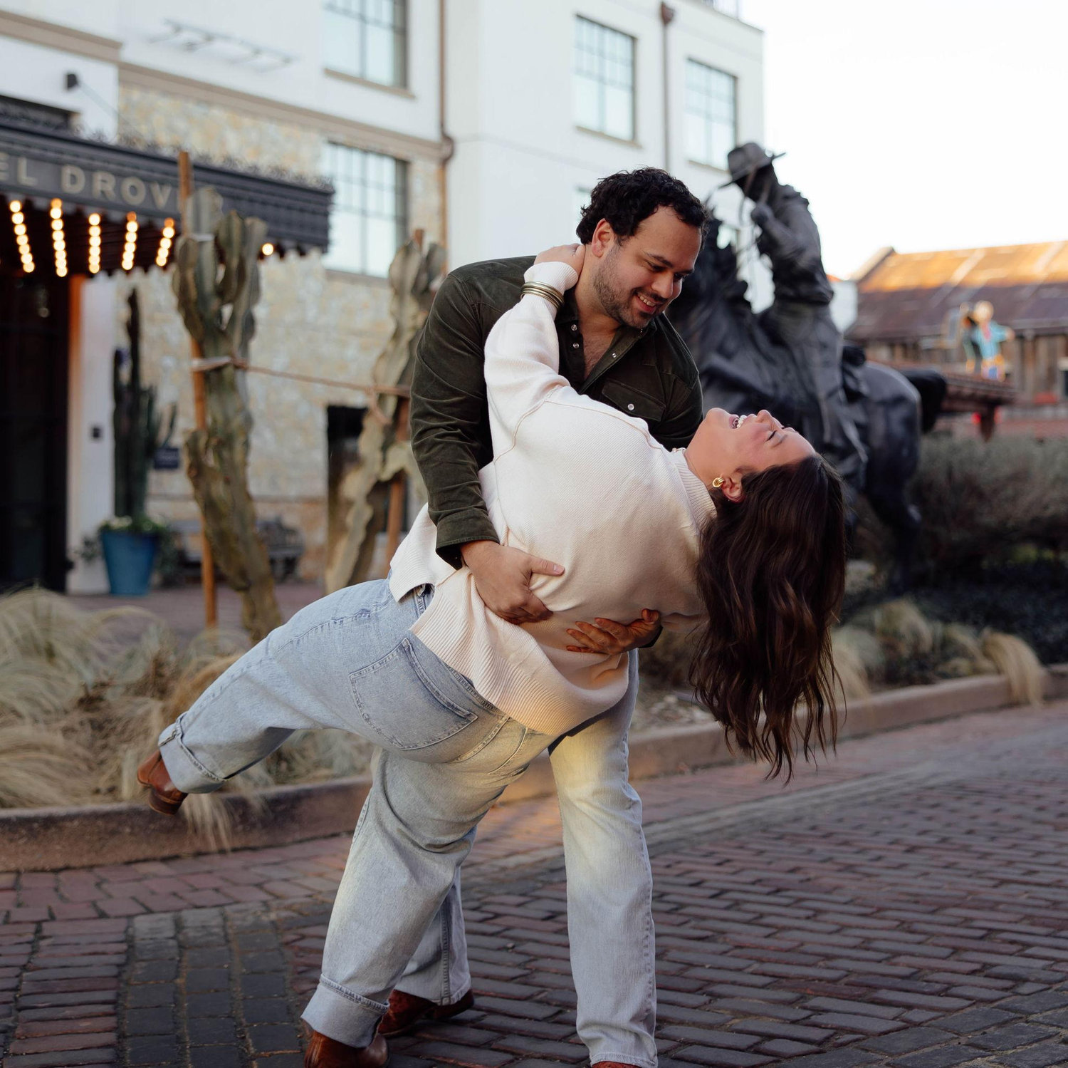 Engagement pictures in the Fort Worth Stockyards!
