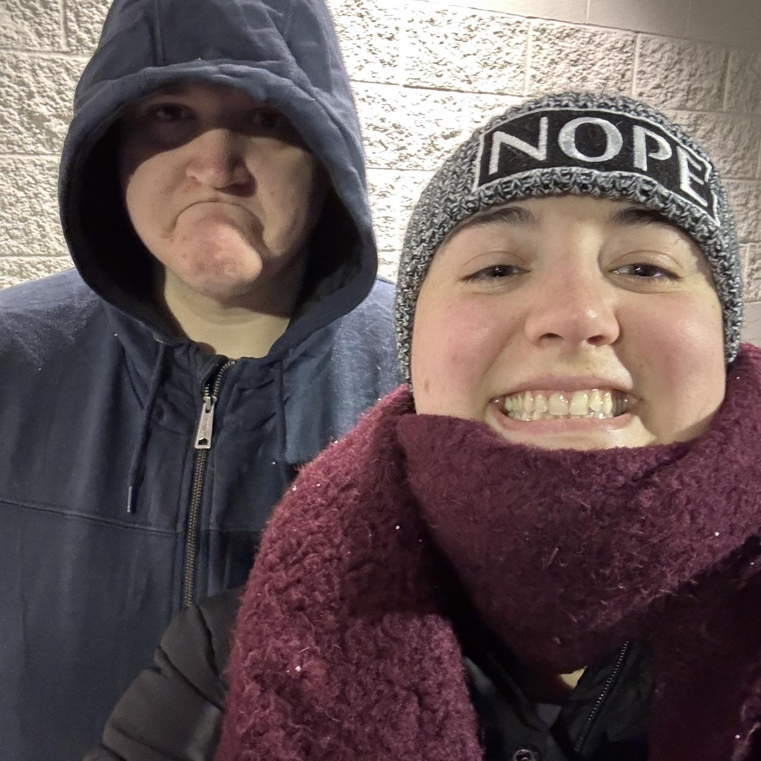 Standing in line for The Eras Tour coffee table book on Bob's birthday in 2024