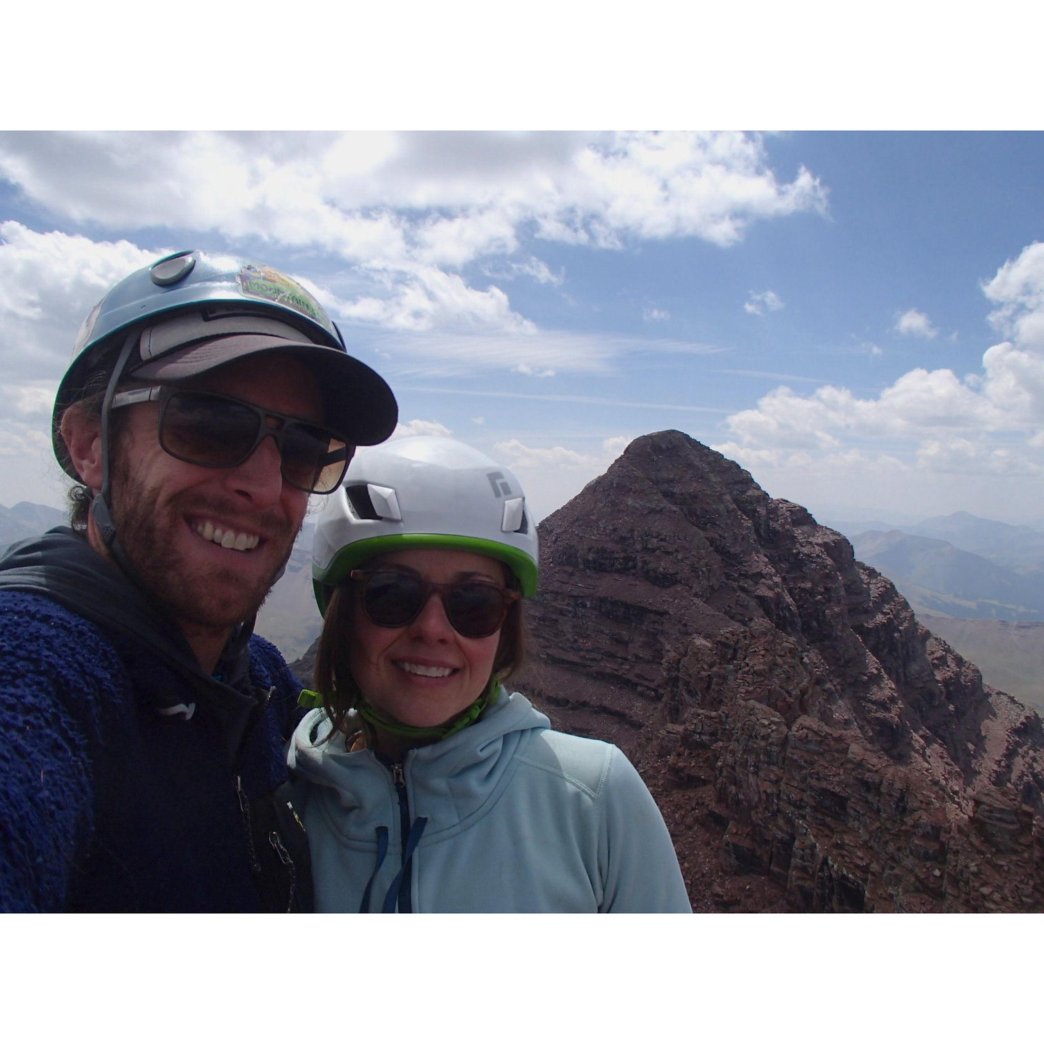 On top of South Maroon Peak