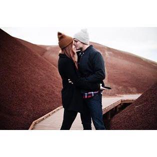 One of our first dates at the Painted Hills.
