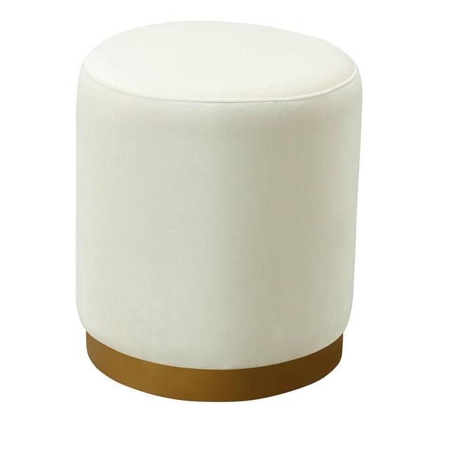 TOV Furniture Opal Velvet Ottoman