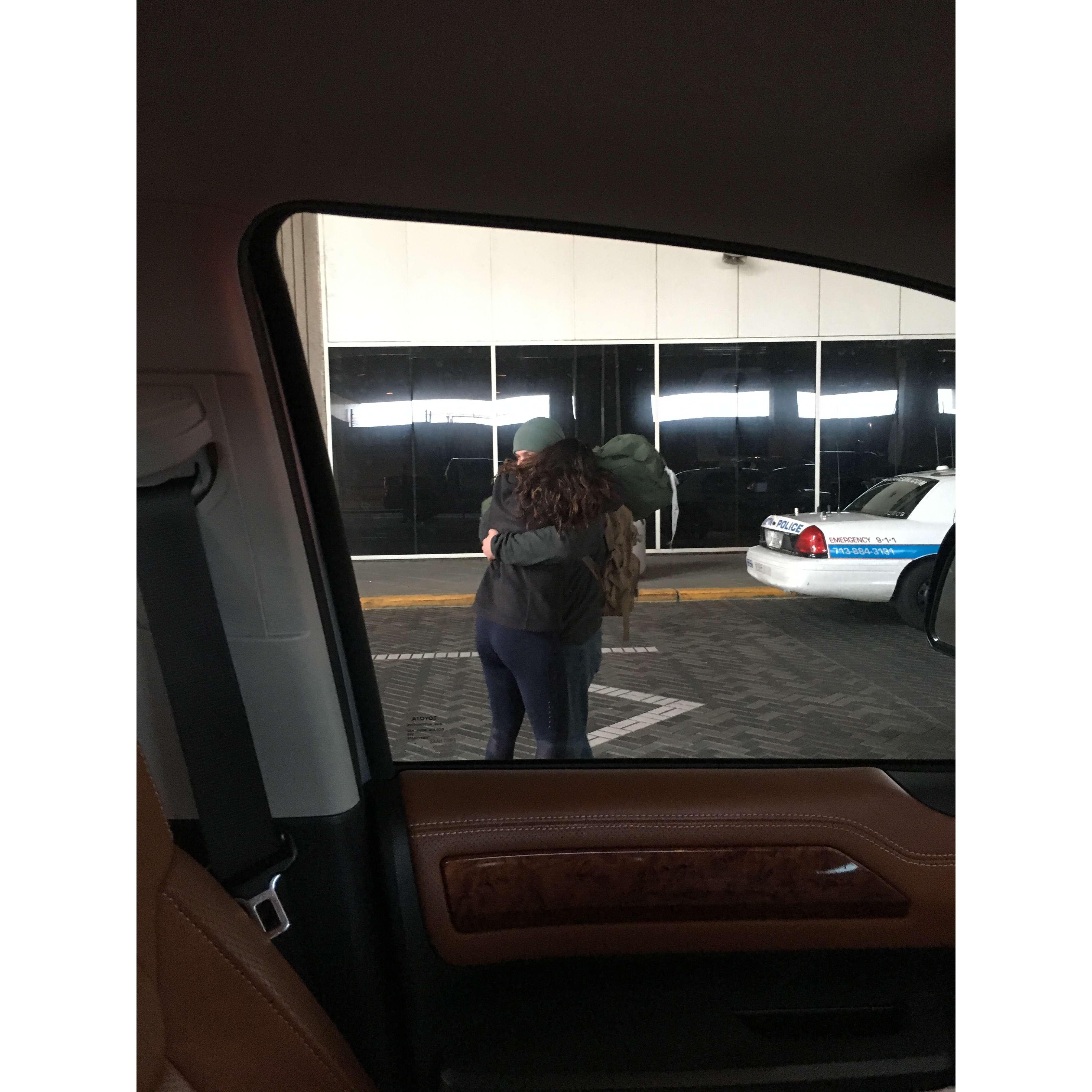 The first time we saw each other after 5 months of being apart because Gage was in the military