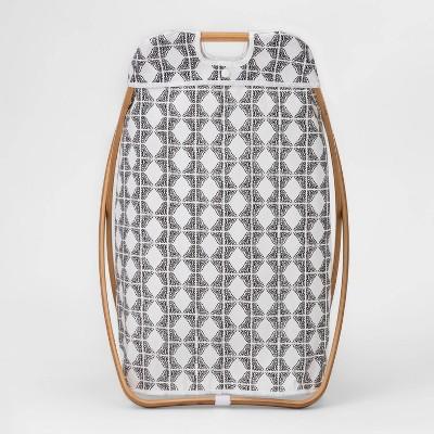 Bamboo X Framed Bamboo Hamper Geo Pattern - Threshold™