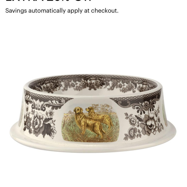 Woodland 8.5 Inch Pet Bowl, Dogs