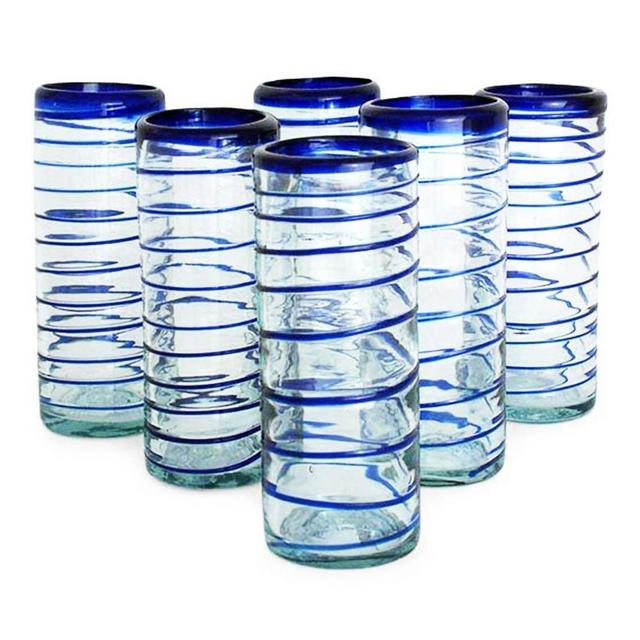 Sahara Spiral 9 oz. Highball Glass (Set of 6)