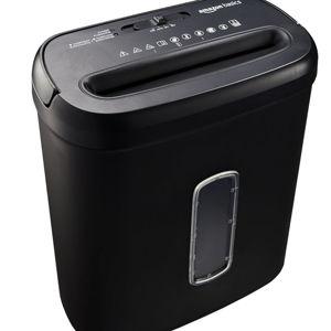 Amazon Basics 8-Sheet Cross Cut Paper Shredder and Credit Card Shredder - Black